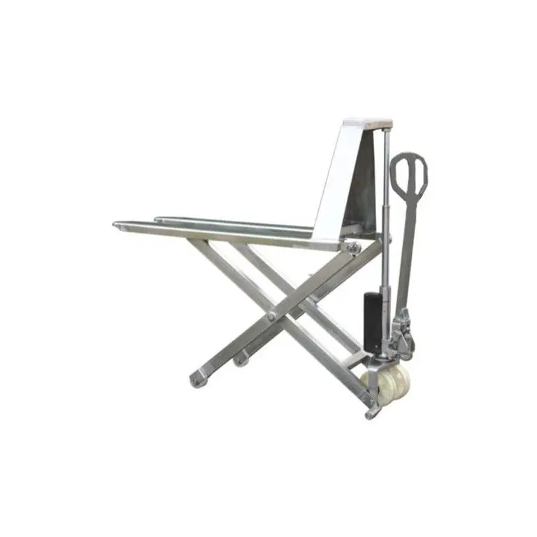 Stainless manual scissors 1000kg with height stability