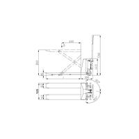 Table forklift with spring scissor lift