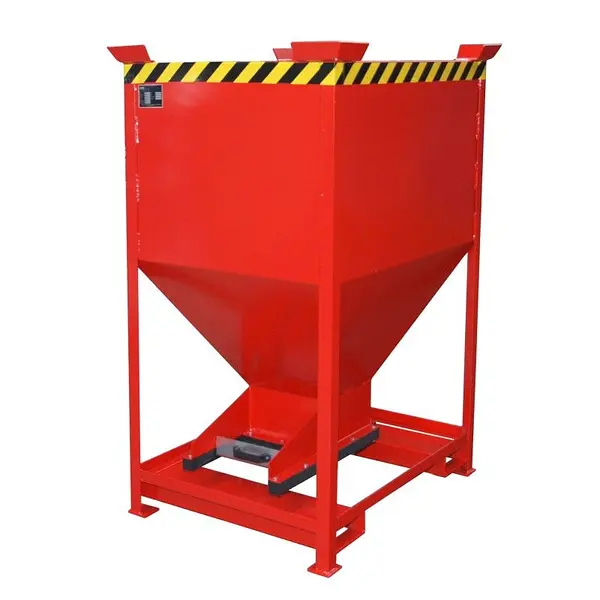 Silo Container, pintado, rojo fuego