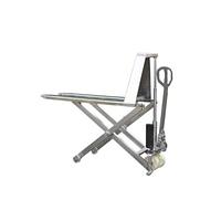 Galvanized 1000 kg scissor pallet truck ergonomic lifting