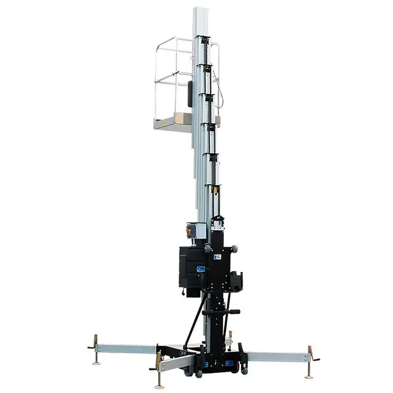Plataforma Elevadora mástil vertical 10,4m-136kg (batería)