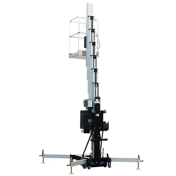 Plataforma Elevadora mástil vertical 10,4m-136kg (batería)
