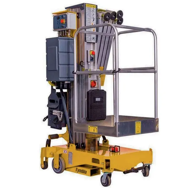 Plataforma Elevadora mástil vertical 12m-120kg (batería)