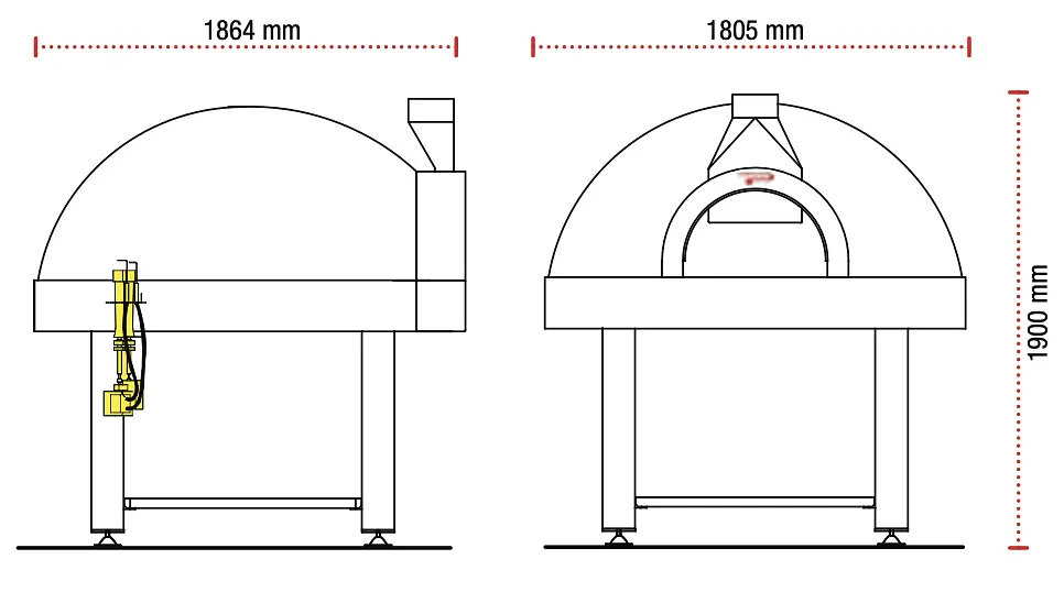 Horno giratorio Pavesi JOY 110 TW