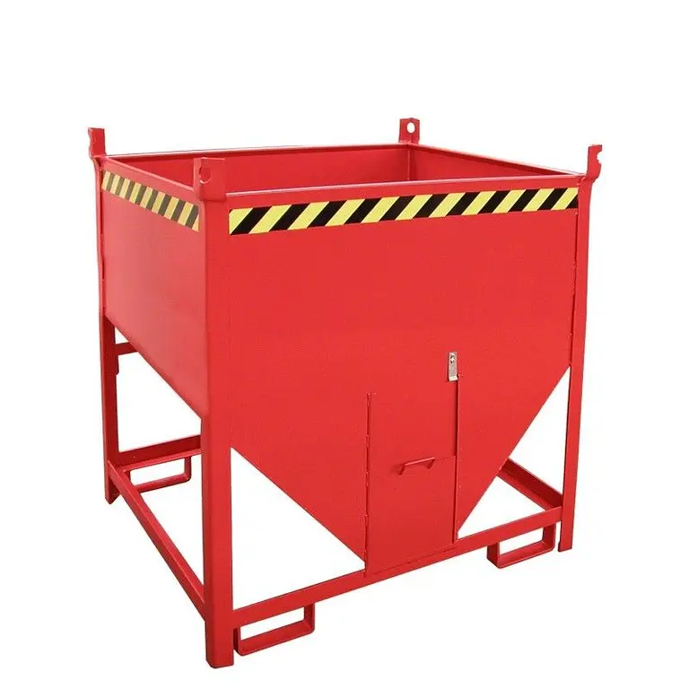 Silo Container, pintado, rojo fuego