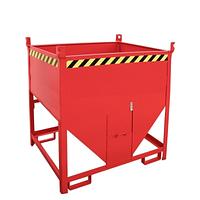 Silo Container, pintado, rojo fuego