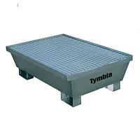 Galvanized bucket 2 drums with grid