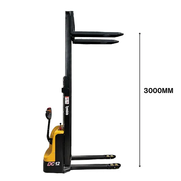 Electric stacker 1200kg to 3000mm - 24V / 100Ah