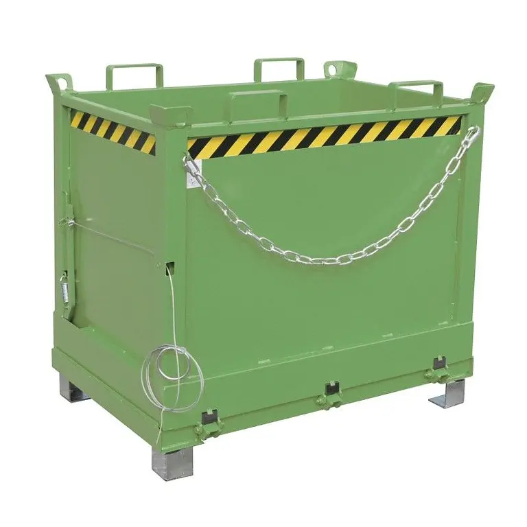 Contenedor con base Drop Away, pintado, verde Reseda
