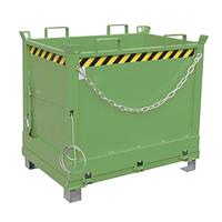 Contenedor con base Drop Away, pintado, verde Reseda