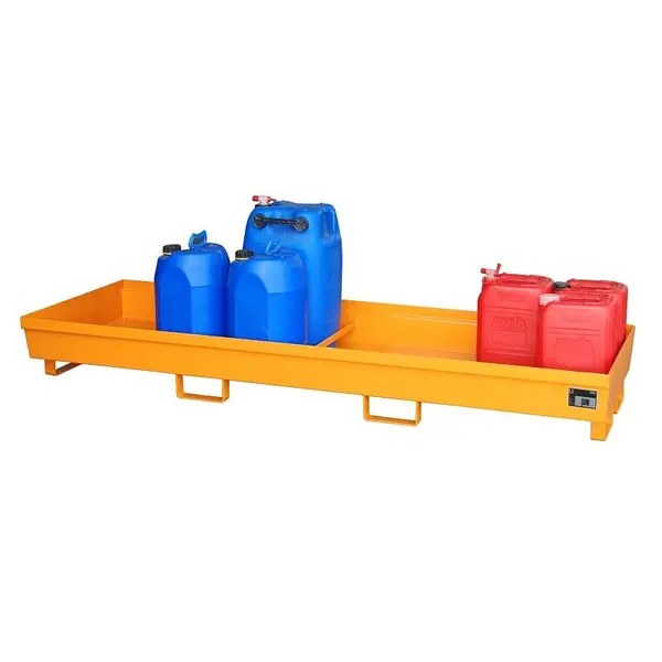 Collector tray painted yellow orange