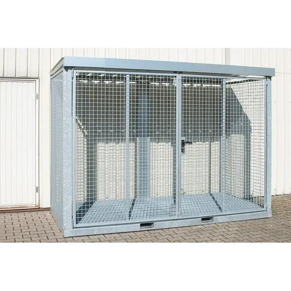 Gas cylinder storage container galvanized steel