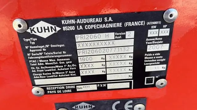 Encamadora Kuhn Primor 2060