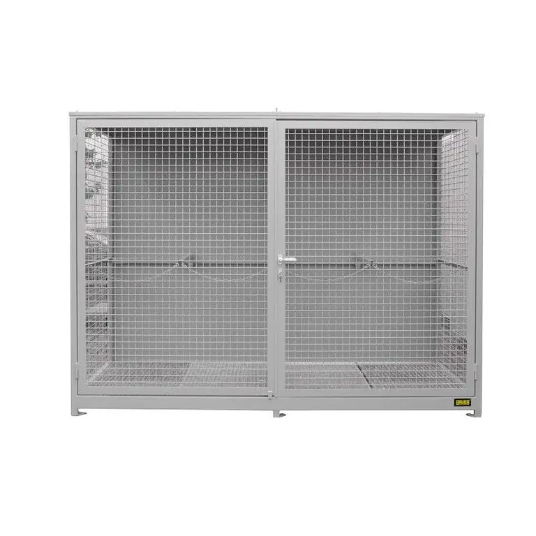 Container for gas pumps (shroom floor), painted, gray mouse