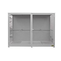 Container for gas pumps (shroom floor), painted, gray mouse