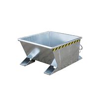 Container of hot galvanized chips