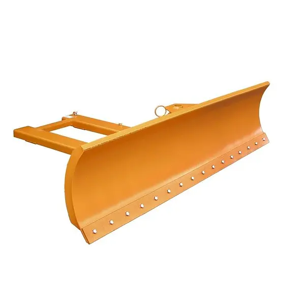 Snowdozer snow packer painted orange yellow