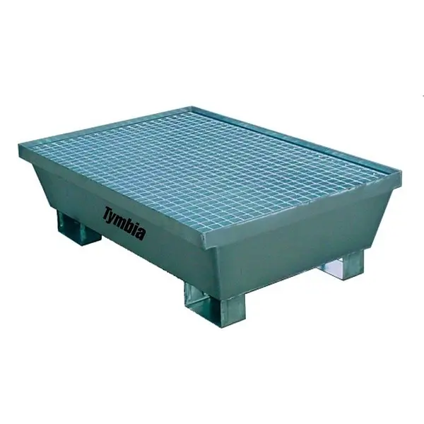 Galvanized bucket 2 drums with grid