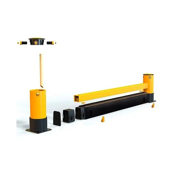 Barrera A-SAFE de 1 riel para estanterías