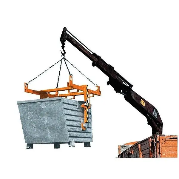 Travesaño para volquetes apilables, pintado, gris ratón
