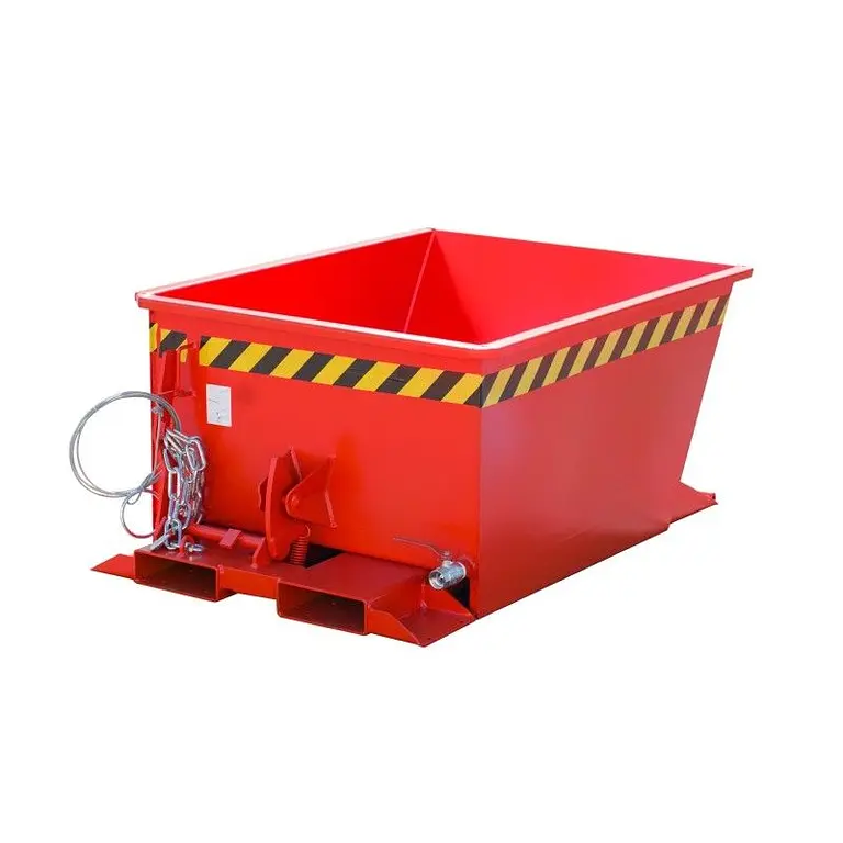 Container red fire frame for train systems trailer