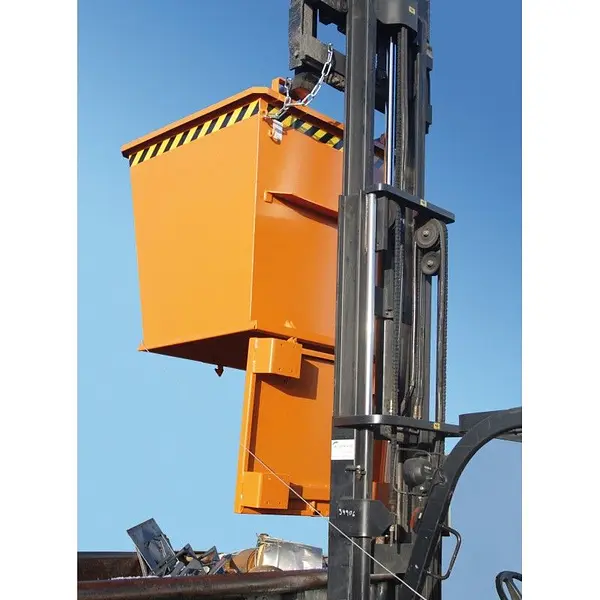 Container with drop away base hot galvanized