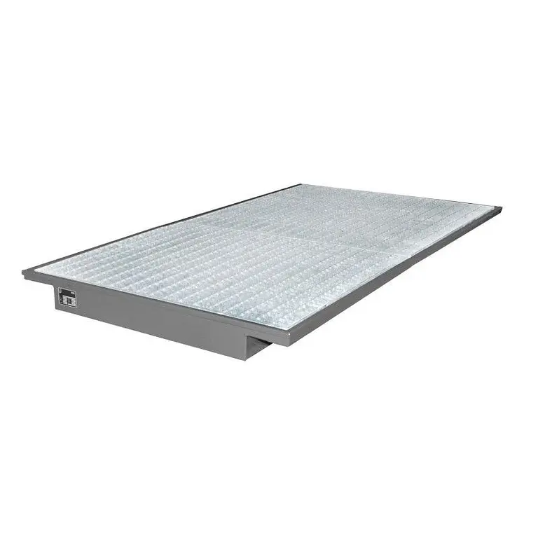 Fregadero suspendido pintado gris ratón