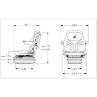 Asiento Grammer Maximo L para carretilla elevadora