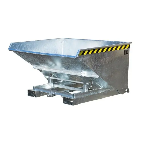 Contenedor basculante, galvanizado en caliente
