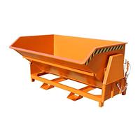 Contenedor basculante, pintado, Amarillo naranja