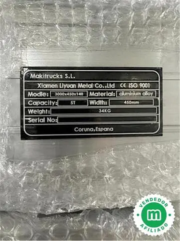 Rampas de carga de aluminio