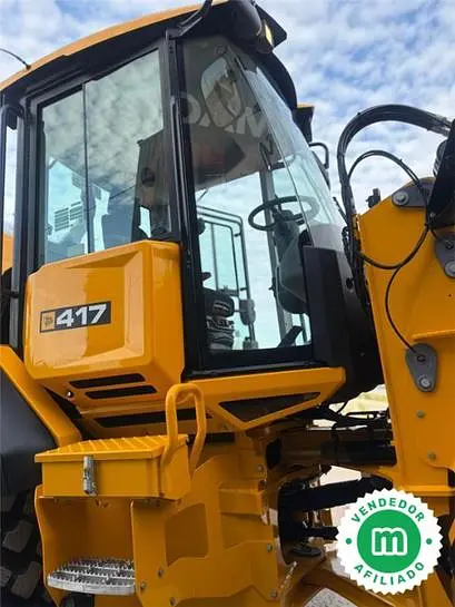 Cargadora de ruedas articulada JCB 417 S5 HT con cazo de alto volteo