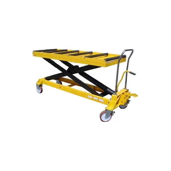 Mesa Elevadora Manual 1000kg (con rodillos)