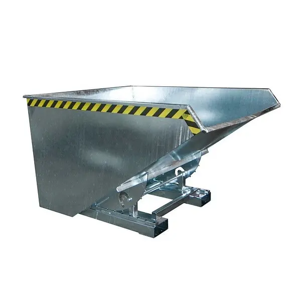 Contenedor basculante, galvanizado en caliente