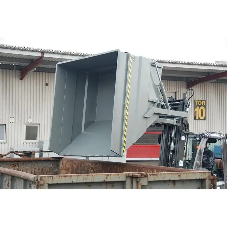 Contenedor basculante, galvanizado en caliente