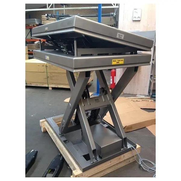 Mesa Elevadora Eléctrica INOX 1000kg a 1050mm de 1300x1000mm