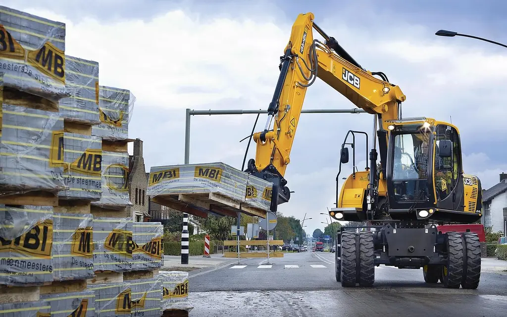 JCB JS145W wheeled excavator