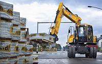 JCB JS145W wheeled excavator