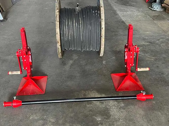 Pair of reel jack supports 10000 kg