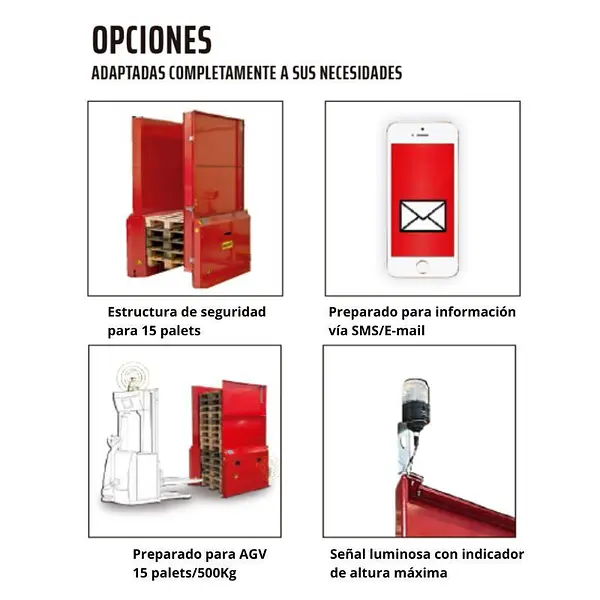 Pallet dispenser - Ability up to 15 UDS pallets
